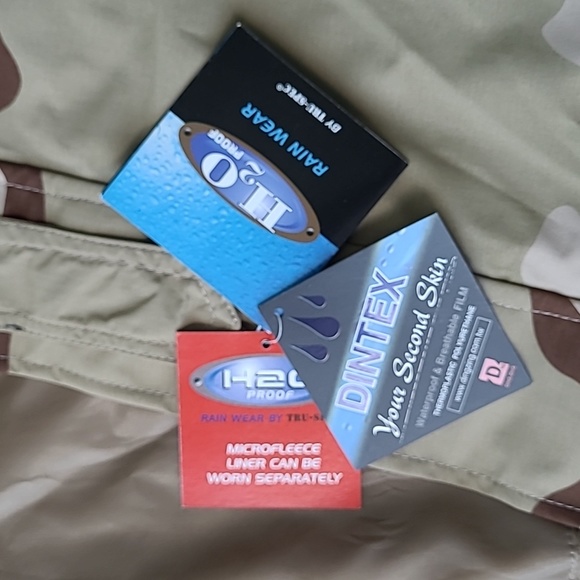 TRU-SPEC H20 PROOF 3 Layer Men's Raincoat with Microfleece Liner | Size M | NWT - Picture 8 of 13